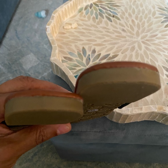 New black leather Tory Burch Slides FREE SHIPPING!! - Picture 3 of 6